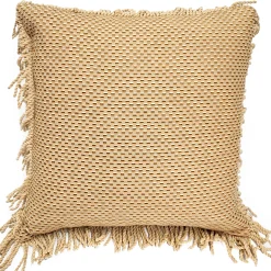 Ottoman Gold Bullion Fringe Trim Throw Pillow 17x17
