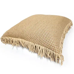 Ottoman Gold Bullion Fringe Trim Throw Pillow 17x17