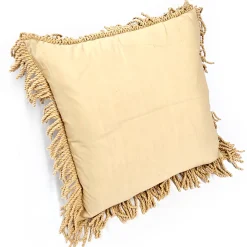 Ottoman Gold Bullion Fringe Trim Throw Pillow 17x17