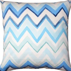 Pacifico Stripes Blue Throw Pillow 20X20