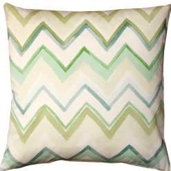 Pacifico Stripes Green Throw Pillow 20X20