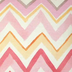 Pacifico Stripes Pink Throw Pillow 20X20