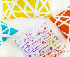 Paint Deco Fiesta Throw Pillow 15x15