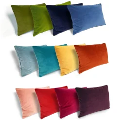 Palermo Velvet Outdoor Pillows 12x19