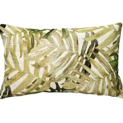 Pattaya Green Palm Throw Pillow 12x20