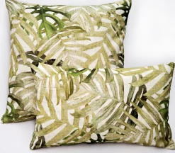 Pattaya Green Palm Throw Pillow 20x20