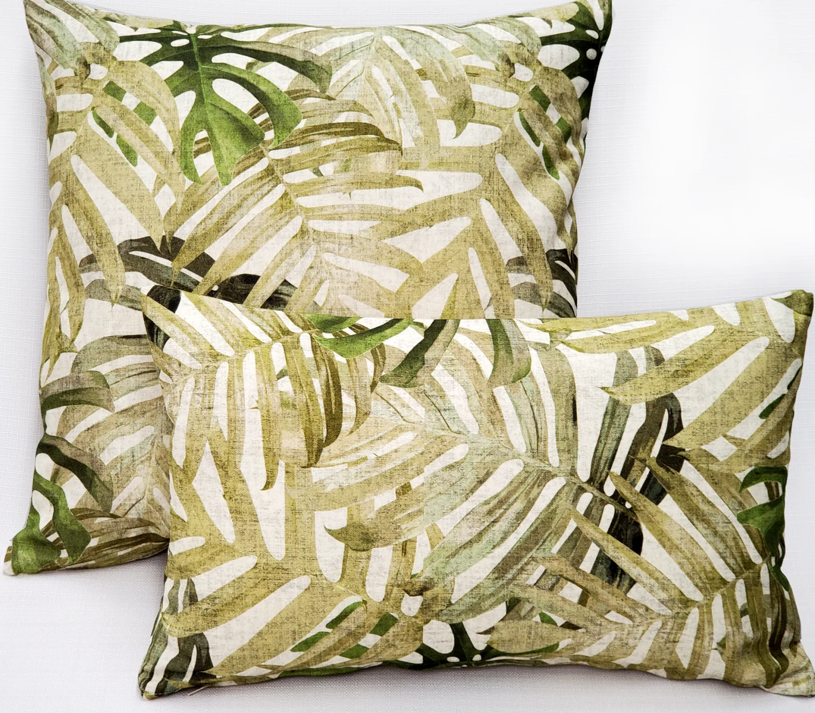 Pattaya Green Palm Throw Pillow 20x20