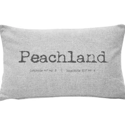 Peachland Gray Felt Coordinates Pillow 12x19