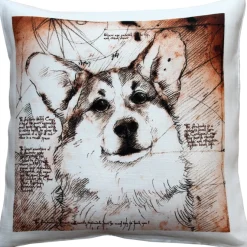 Pembroke Welsh Corgi 17x17 Dog Pillow
