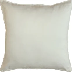 Piped Cotton Cream Velvet 17x17