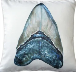Ponte Vedra Shark's Tooth Throw Pillow 20x20