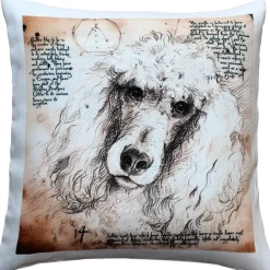 Poodle 17x17 Dog Pillow