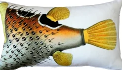 Porcupinefish Fish Pillow 12x19