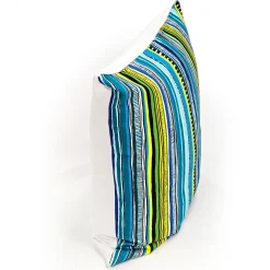 Power Stripe Fiesta Throw Pillow 25x25
