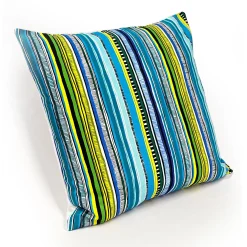 Power Stripe Fiesta Throw Pillow 25x25