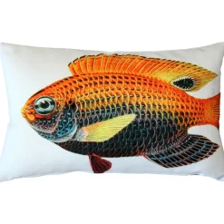 Princess Damselfish Fish Pillow 12x19