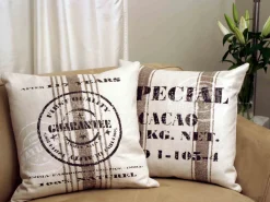 Quality Guarantee Brown Print Throw Pillow