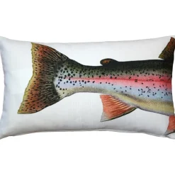Rainbow Trout Fish Pillow 12x19