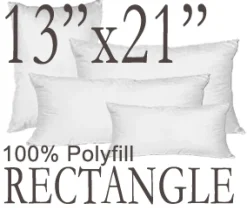 Rectangular 13"x21" Polyfill Pillow Insert
