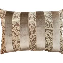 Robert Owl Stripe Velvet Pillow 15x22