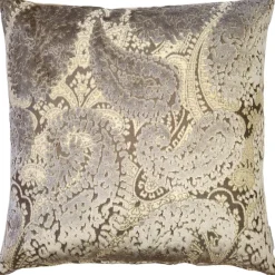 Rochelle Owl Paisley Velvet Pillow 20x20