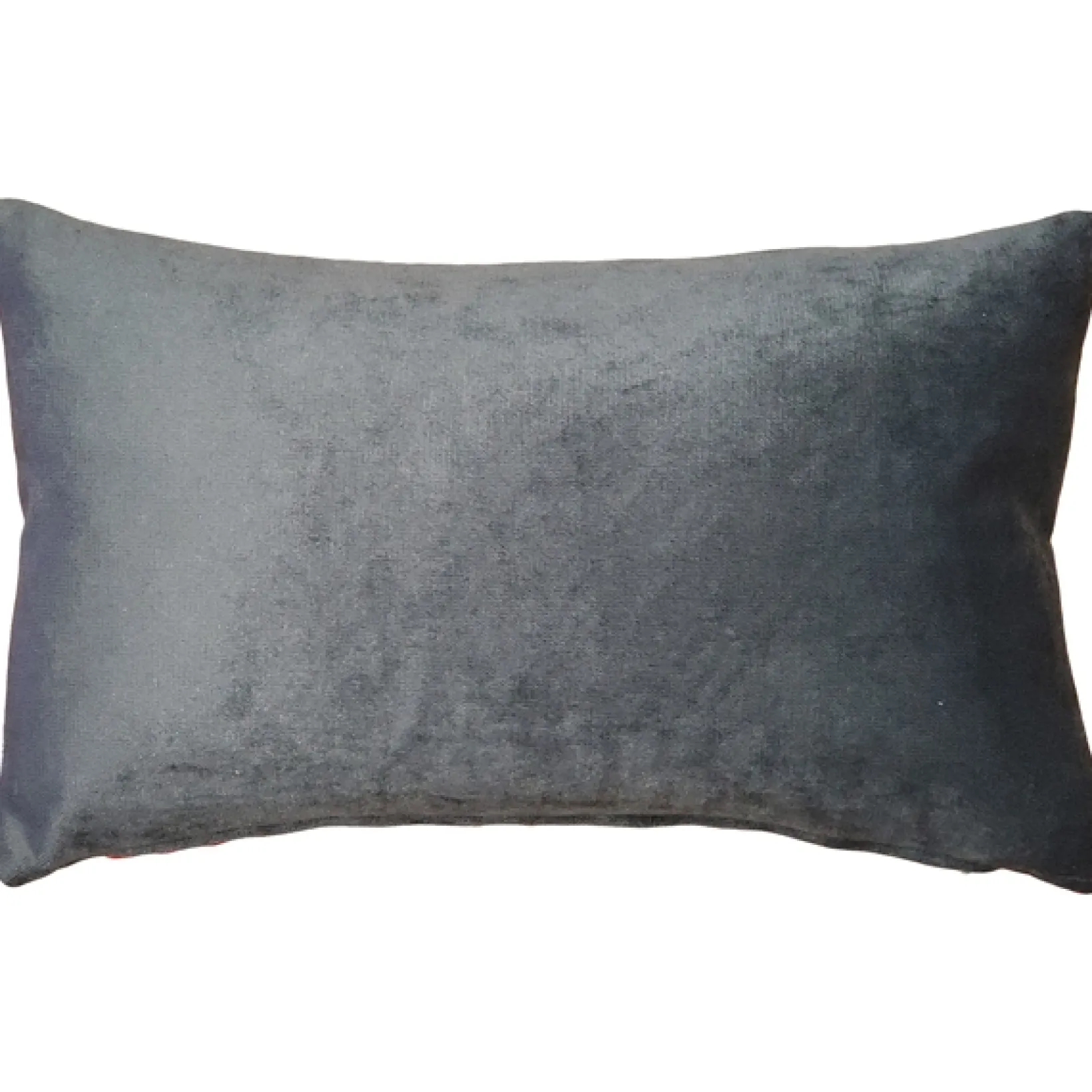 Rockefeller Lava Red Velvet Throw Pillow 12x20
