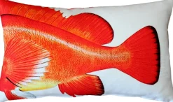 Rockfish Fish Pillow 12x19