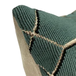 Romo Pendant Teal Throw Pillow 12x20