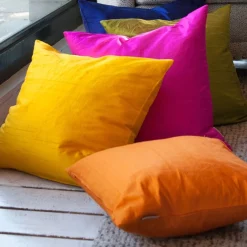 Sankara Black Silk Throw Pillow 18x18