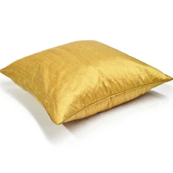 Sankara Goldenrod Silk Throw Pillow 16x16