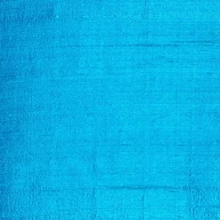 Sankara Peacock Blue Silk Throw Pillow 16x16