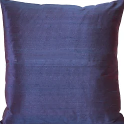 Sankara Purple Silk Throw Pillow 16x16