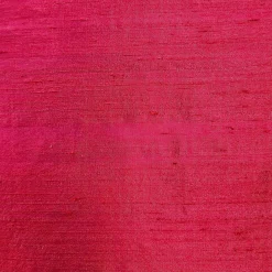 Sankara Raspberry Red Silk Throw Pillow 16x16