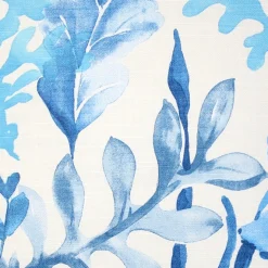 Sea Garden Blue Throw Pillow 20X20