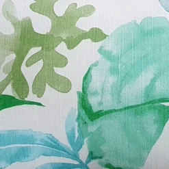 Sea Garden Green Throw Pillow 12X20