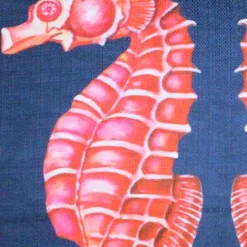 Sea Island Sea Horse Reflect Throw Pillow 20x20