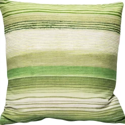 Sedona Stripes Green Throw Pillow 20x20
