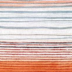 Sedona Stripes Orange Throw Pillow 20x20