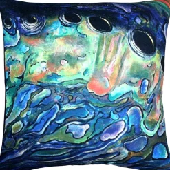 Shoal Cape Abalone Close Up Throw Pillow 20x20