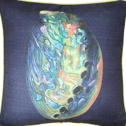 Shoal Cape Abalone Solitaire Throw Pillow 20x20