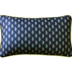 Shoal Cape Abalone Tiny Scale Print Throw Pillow 12x20