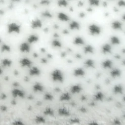 Snow Leopard Faux Fur 20x20 Throw Pillow