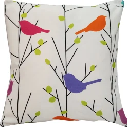 Spring Birds 15x15 Decorative Pillow