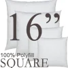Square 16"x16" Polyfill Pillow Insert