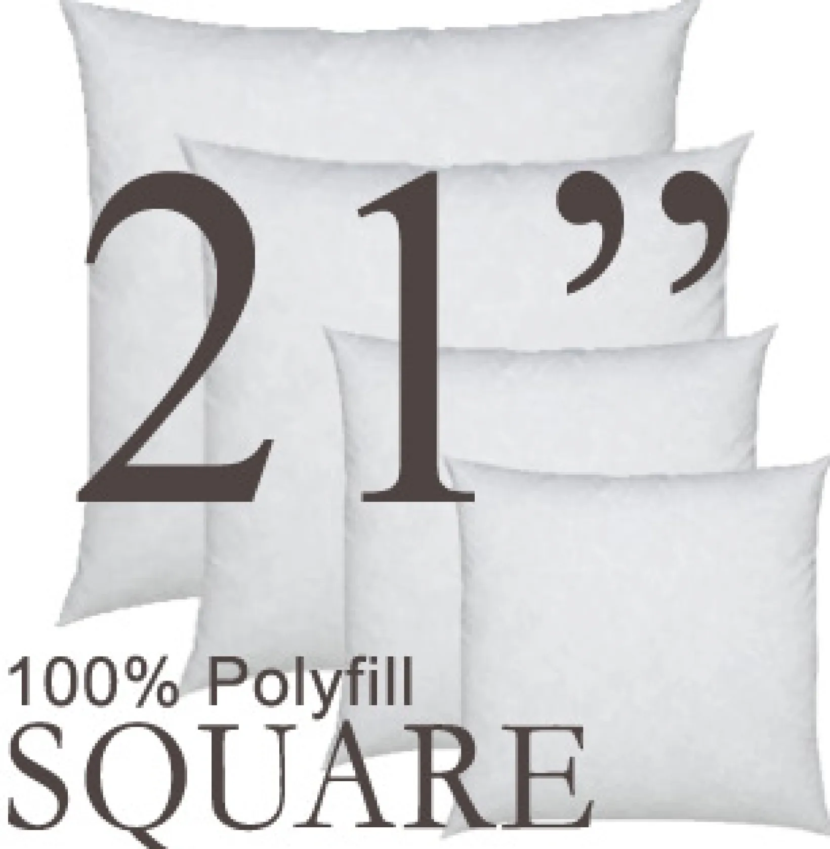 Square 21"x21" Polyfill Pillow Insert
