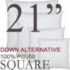 Square 21"x21" Synthetic Down Alternative Pillow Insert