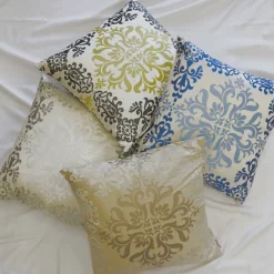Sumatra Fountain Embroidered Silk Decorative Throw Pillow 12x24
