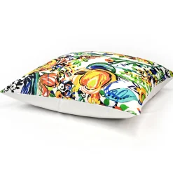 Summer Bloom Floral Throw Pillow 25x25