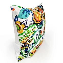Summer Bloom Floral Throw Pillow 25x25