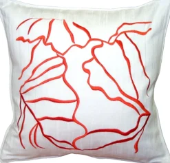 Summer Breeze Orange 20x20 Throw Pillow